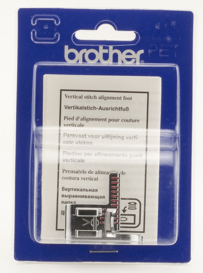Brother SA189 Vertical Stitch Alignment Foot,Silver - Image 2